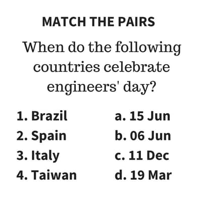 MATCH THE PAIRS (2)